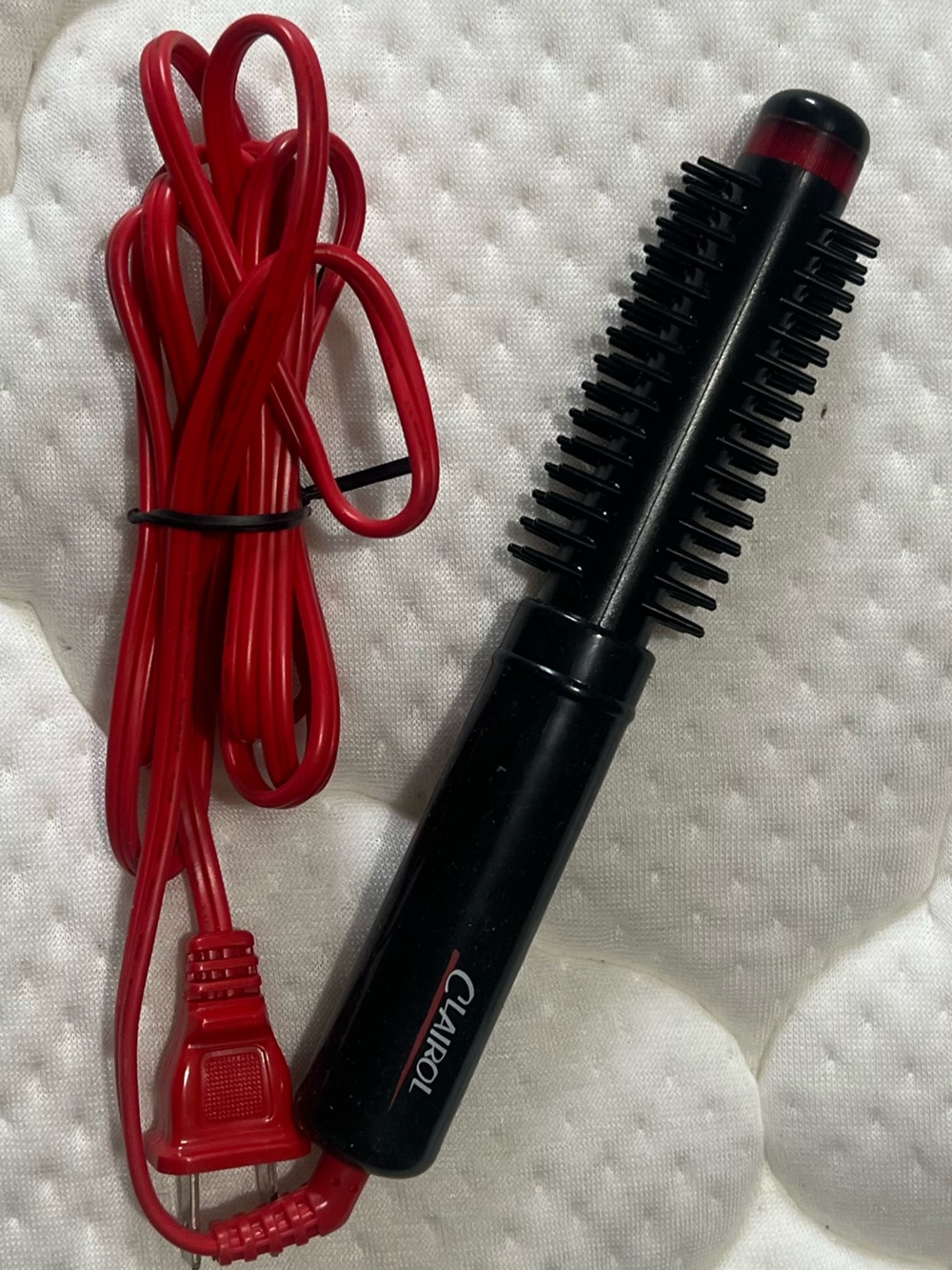 Black Mini Hair Curler with Red Cord - Styling Tool